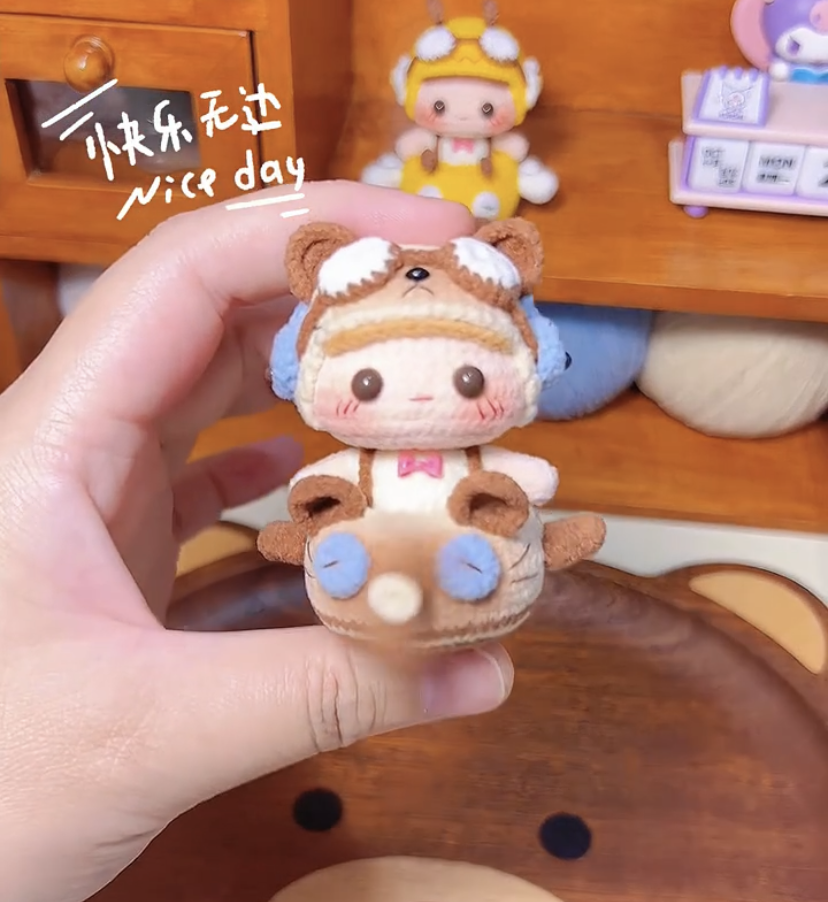 pre-order handmade  crochet Baby's Flight Diary doll zhizhishouzuo