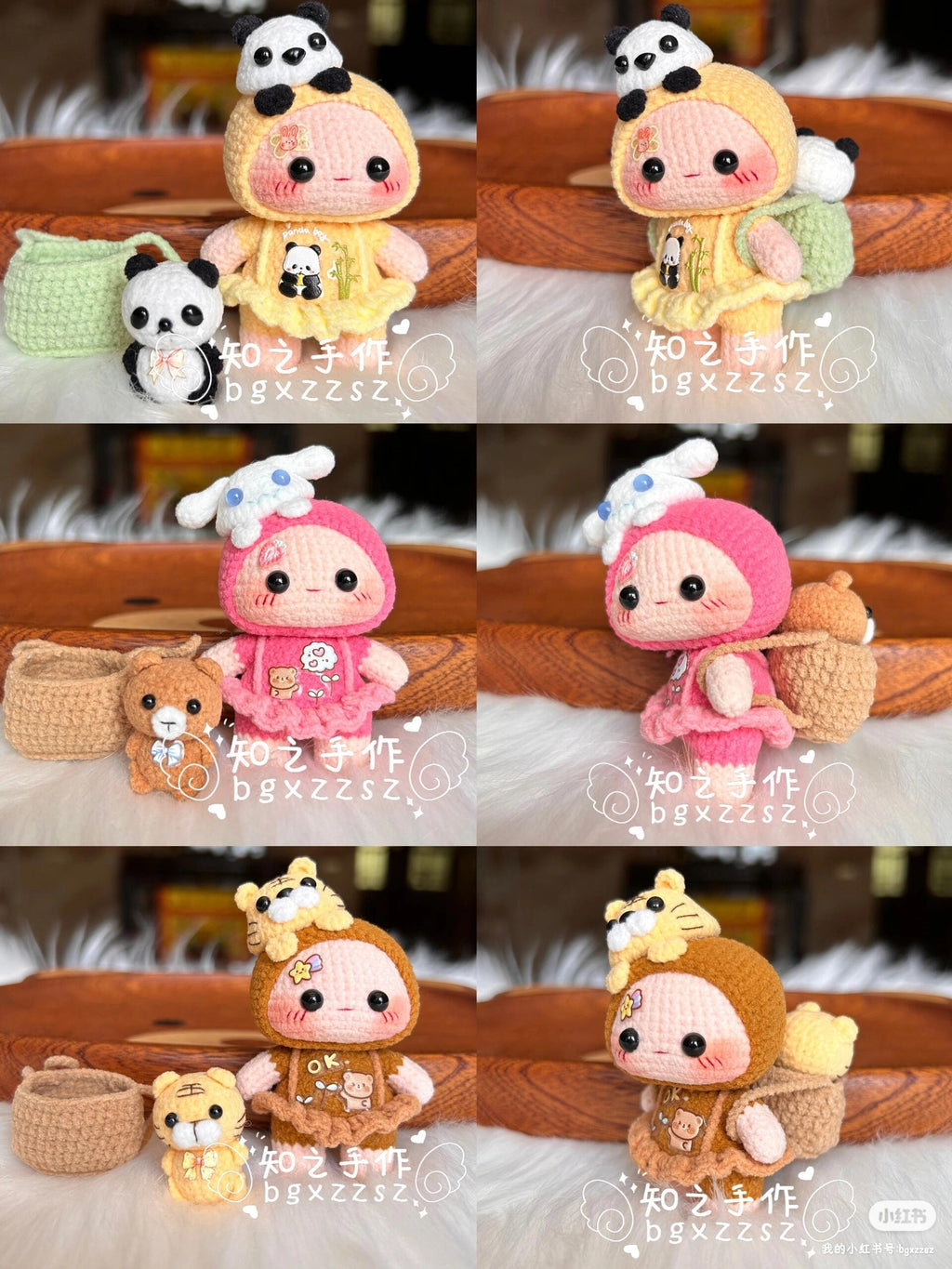 The crochet pattern for Cute Zai Zai 3  is included in the PDF file by zhizhishouzuo