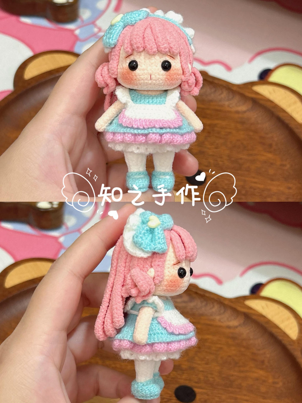The crochet pattern for Cute Mini Maid  is included in the PDF file by zhizhishouzuo