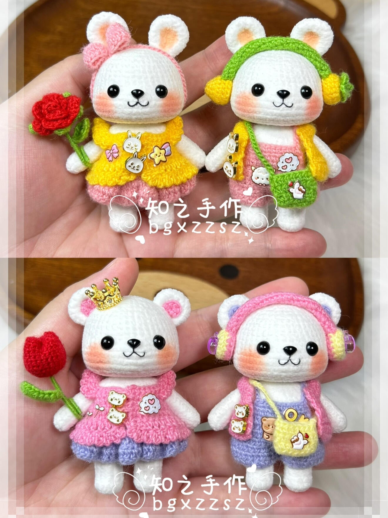 The crochet pattern for Diary of Love  is included in the PDF file by zhizhishouzuo