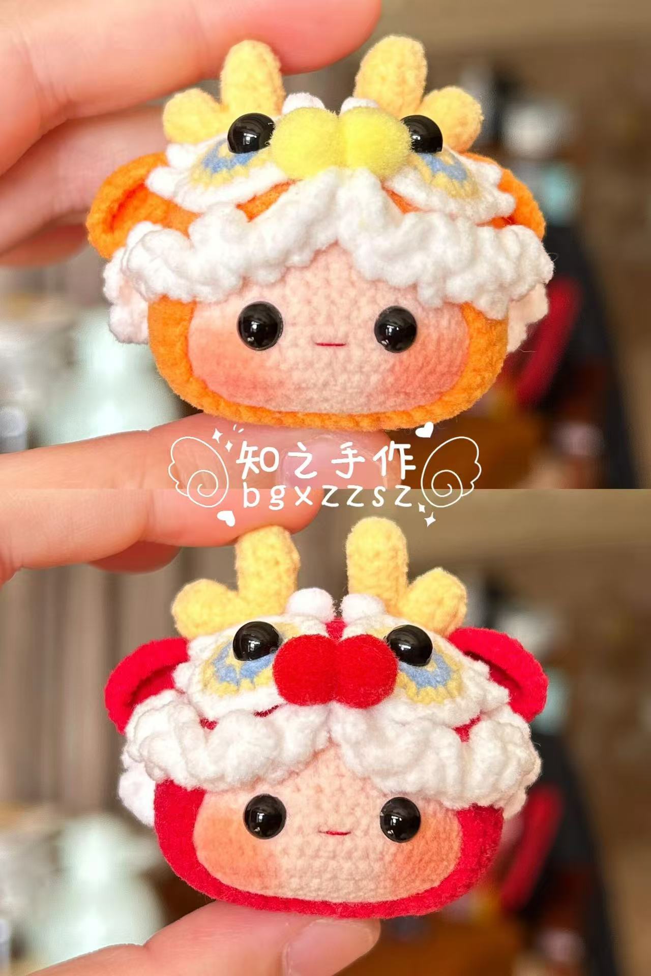 The crochet pattern for cute little dragon  is included in the PDF file by zhizhishouzuo