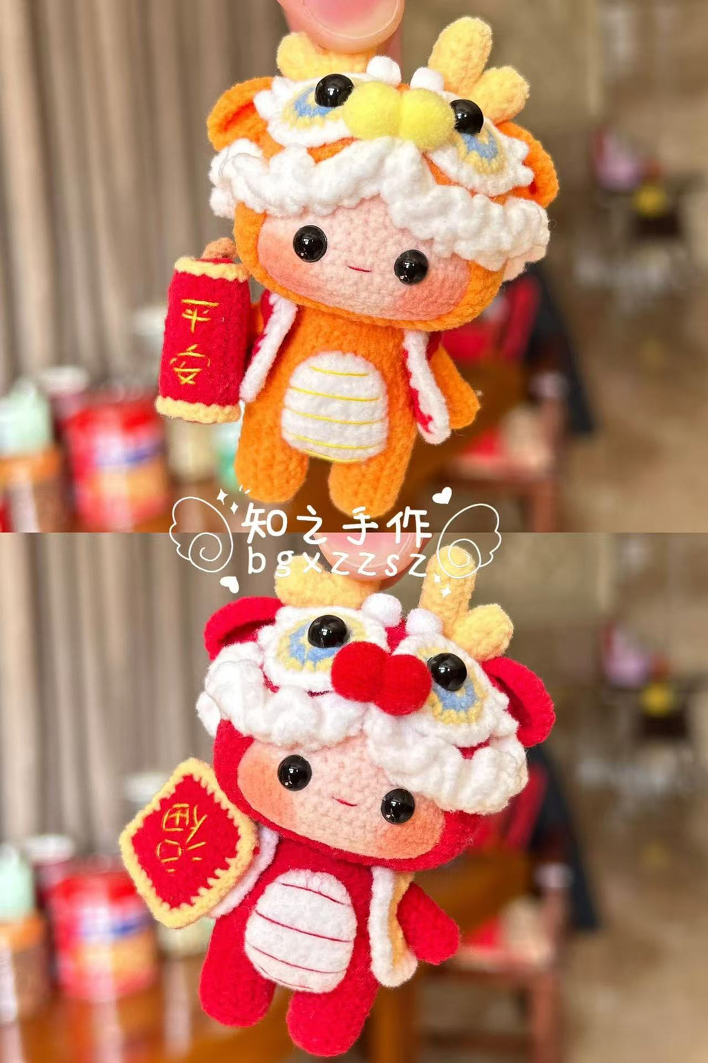 The crochet pattern for cute little dragon  is included in the PDF file by zhizhishouzuo