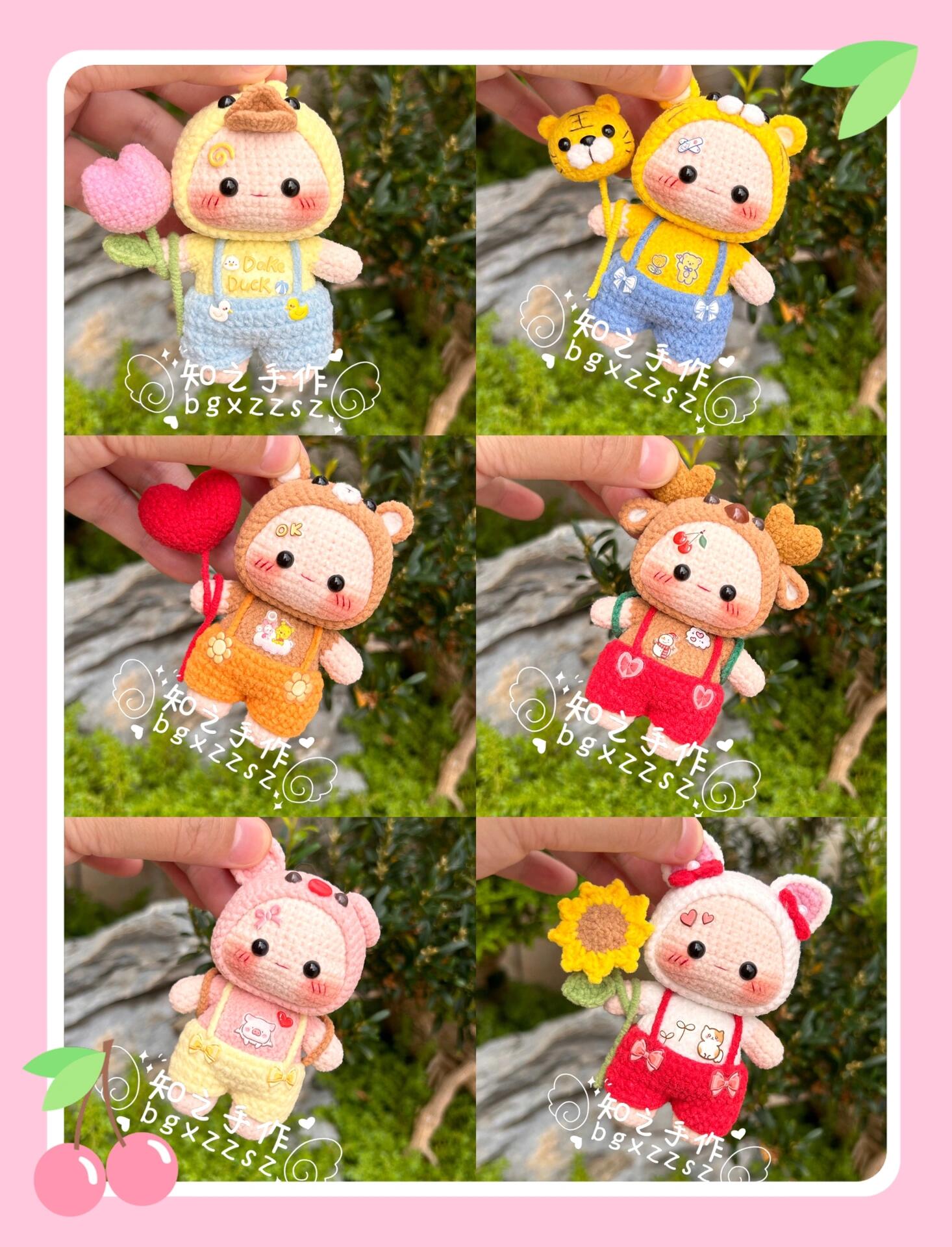 The crochet pattern for Cute Zai Zai 2  is included in the PDF file by zhizhishouzuo