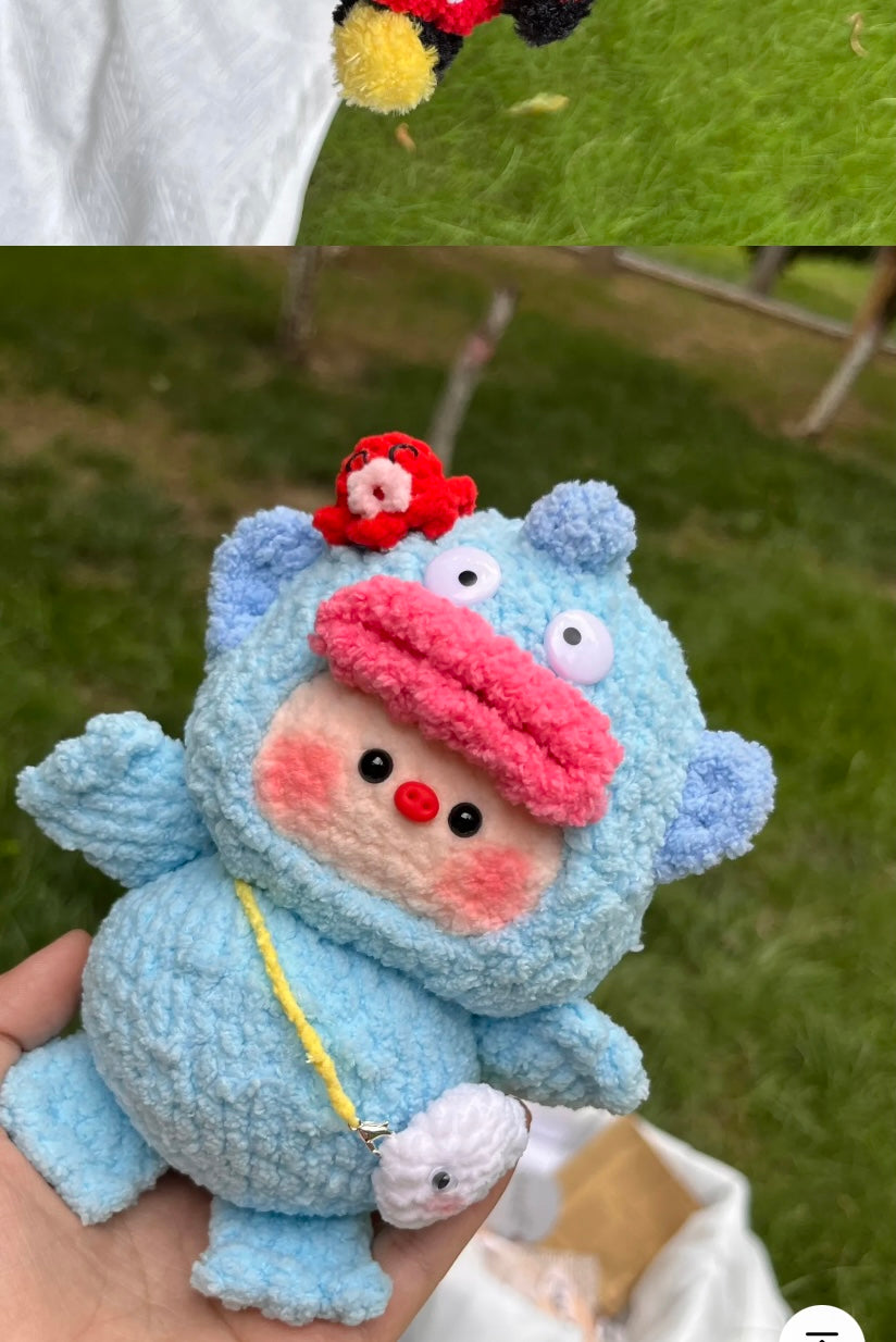 The crochet pattern for zhuyiwo2 is included in the PDF file by baozangpipi