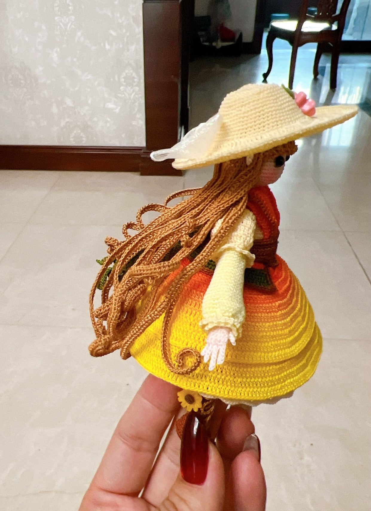 Only one in stock Exquisite micro-crochet piece for lovely ladies by laohupaxiaoyu