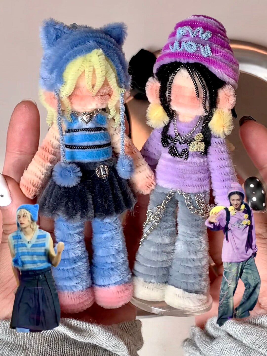 Hyunjin Felix, Pipe cleaner handmade doll ,Approximately 20 days from pre-order to handcrafted completion