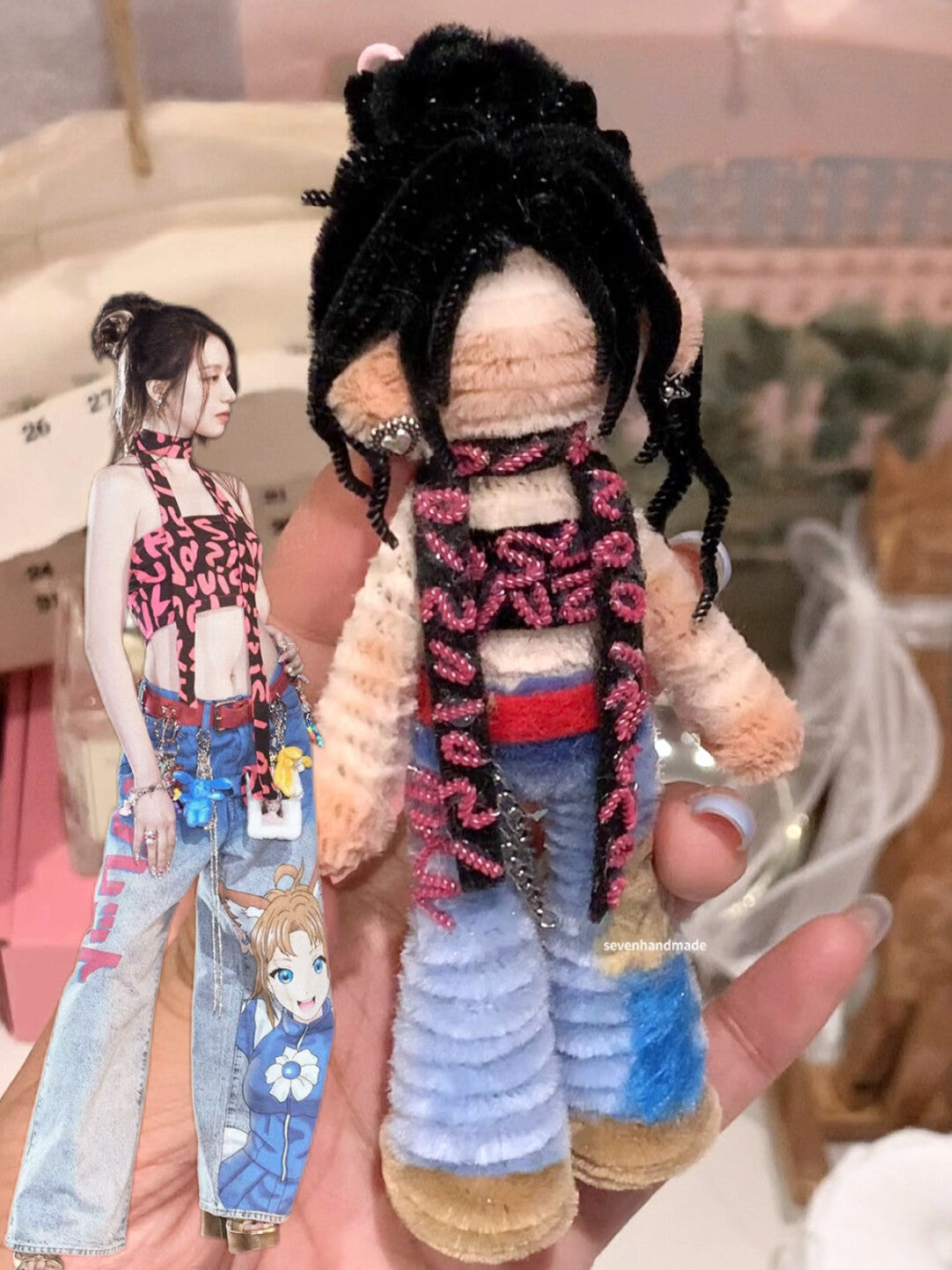 Yeh shu hua,Pipe cleaner handmade dolls,ye shu hua,Approximately 20 days from pre-order to handcrafted completion.