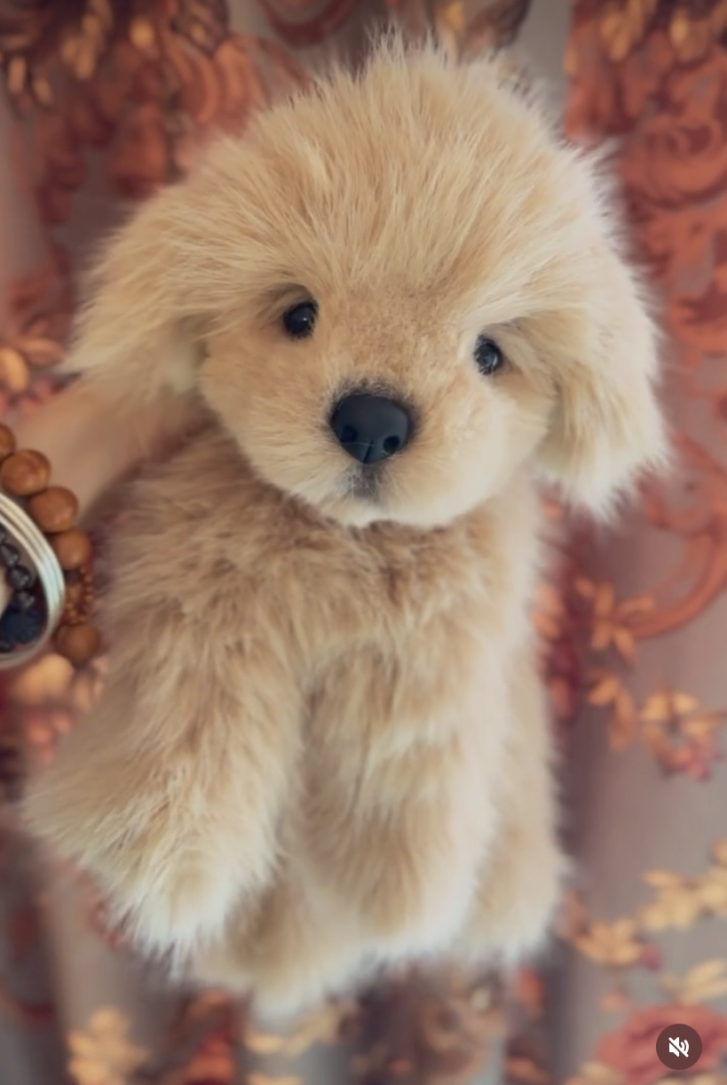 Handmade plush toy Golden Retriever Dog (30cm)