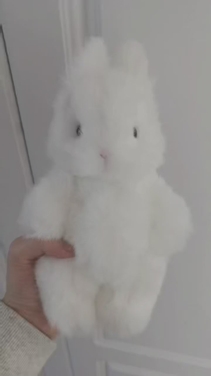 Handmade plush toy rabbit(Joints can shake)